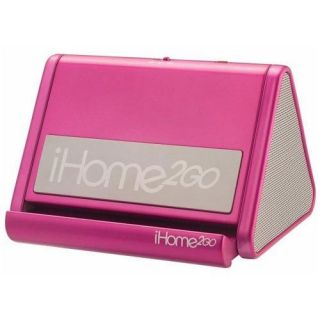 Brand New iHome Portable iPod  Stereo Speaker System Pink IHM2PC