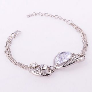 EUR € 6.61   Diamante Pulseira Prateado, Frete Grátis em Todos os