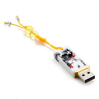 EUR € 15.63   8gb kineser lotusblomst stil USB flash stasjon (hvit
