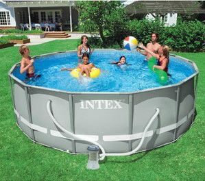Intex 14x48 Ultra Swimming Pool Steel Frame w/ Cover Ladder Filter