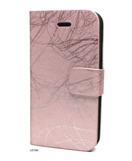  Leather Skin Tri Fold Stand Flip Cover Case iPhone 4 U574B