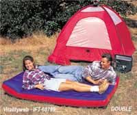 Wide s Fabric Camping Mat Airbed Inflatable Mattress