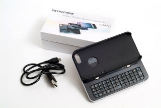 New Black iPhone 5 Wireless Bluetooth Keyboard with Detachable Case