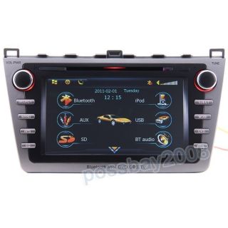 2009 2011 Mazda 6 Car GPS Navigation Bluetooth iPod Radio DVB T TV DVD