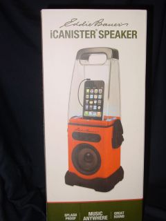 Bauer iCanister Speaker ipod iphone dock portable speaker earphone NEW