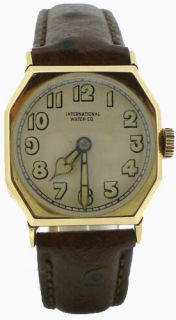 IWC International Watch Company Gents 14ct Gold Strap Watch