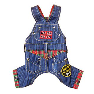 EUR € 8.64   gestreepte denim stijl jarretel broek voor honden (xs l