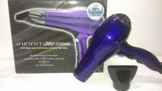 New Purple Conair Infiniti Pro Hair Dryer Ceramic and Ionic technology