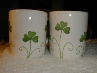 Farval Irish Celtic Shamrock Mugs s 2 St Patricks Day Hand Painted