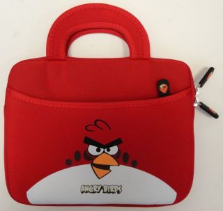 Angry Birds iPad iPad 2 Tablet eBook Reader Soft Shell Red Case Bag