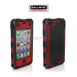 New Ballistic Hard Core HC Series Tough Case for iPhone 4/4S Black/Red