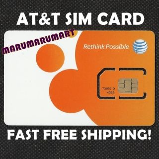  SIM CARD 3G 4G Prepaid Go Phone Postpaid Plan iPhone Unlock SKU 73057