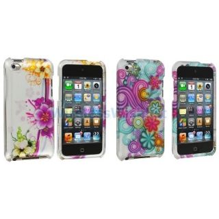   Flower Mixed Flower Case Cover Accessories For iPod Touch 4G 4th Gen