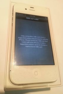  iPhone 4S 16GB Verizon White iOS 5 1 GSM Cell Phone Bad ESN