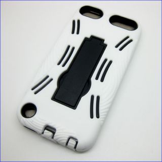 For iPod Touch 5 5g 5th Gen Dual Layer Soft Hard Impact Kickstand Case