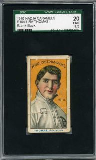 1910 E104 Nadja Ira Thomas World Champions SGC