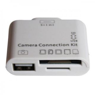 iPad 1st 2 3 3rd Genaration Camera Connection Kits, 5 Card Reader and