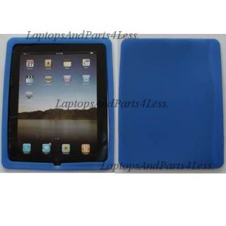 new blue silicone skin case cover for apple ipad