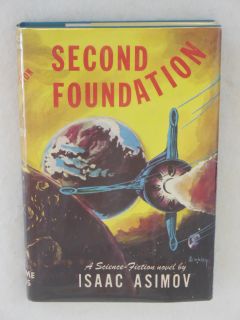 Isaac Asimov Second Foundation 1953 HC DJ Early BCE