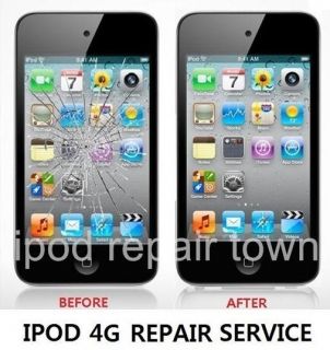 iPod Touch 4th Generation LCD Screen + Digitizer Repair Service Black