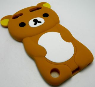 iPod Touch 5th 5 5G Gen Rubber Silicone Skin Cover Case Cookie Brown