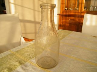 Hagerstown Dairy Co Maryland MD Quart Milk Bottle Vintage