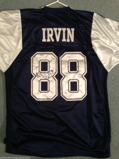 Michael Irvin Dallas Cowboys signed authentic jersey w/ hof 07