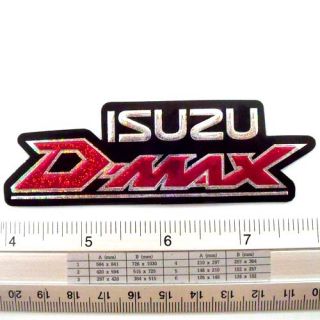 Isuzu D Max Sticker Reflective Decal Emblem 1x4 PK