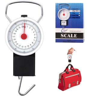 New Portable Hand Luggage Baggage Scale Gauge 50 Lbs