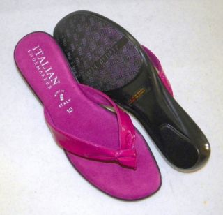 New Italian Shoemakers Pink Flip Flops Thong Sandals 10