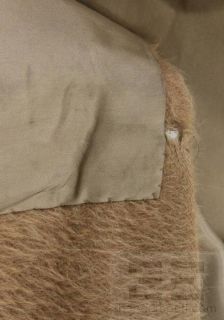 Isaac Mizrahi Brown and Fox Fur Collar Long Coat