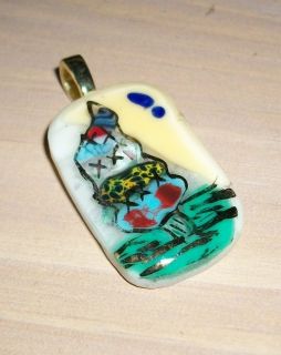 Whoville Xmas Tree Dr Suess Like Fused Glass Pendant Naas Art