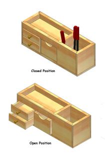 Woodworking Plan Plans Project Desk Organizer Office Accessory