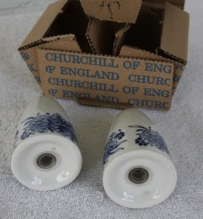  for Churchill England China Currier and Ives Salt and Pepper Shakers
