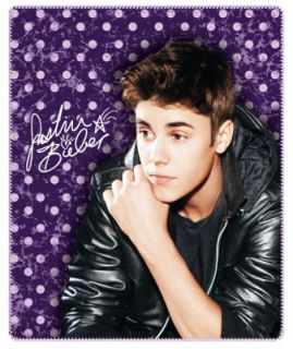 Justin Bieber Vintage Style Fleece Throw Blanket Afghan
