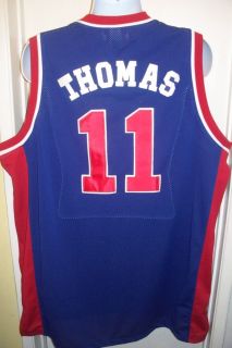 Isiah Thomas Detroit Pistons 1988 89 NBA Throwback Jerseys Mens 2XL 58