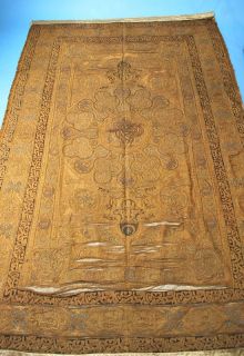 Antique Ottoman Metallic Embroidered Large Panel as Is