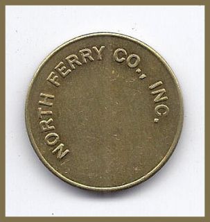  Token NY 850 C Shelter Island Heights North Ferry Co 20mm Brass