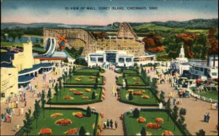 Cincinnati Oh Coney Island Amusement Park Old PC