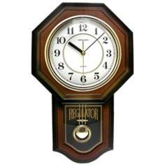 vienna brown pendulum 18 3 4 high wall clock