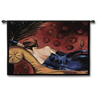 Woven fabric tapestry. Hanging rod not included. 36 high. 27 wide.