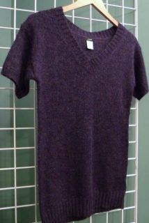 Crew Holiday Heathered Mohair Wool Tunic Sweater Small