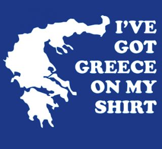 Ive got Greece on My Shirt Funny T Shirt Humor Grease Cool Tee Nerd