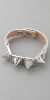 Noir Jewelry Studded Leather Bracelet