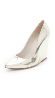 alice + olivia Odell Mirrored Wedge Pumps