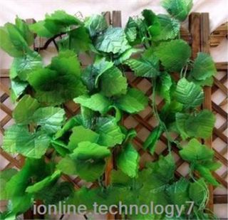 154 Artificial Grape Ivy Garland Wired Silk Plant Leaf Home Wedding