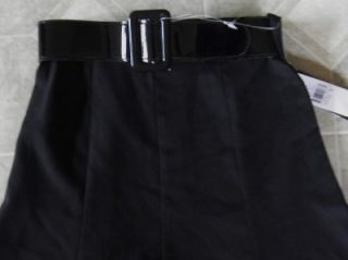 Amy Byer Black A Line Skirt Belt Girls Size 8 $34