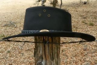 New Jacaru Hats Wallaroo Oil Cowhide Leather Water Rep Western Aussie