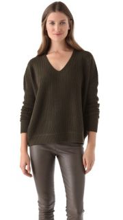 Vince Slouchy Double V Sweater