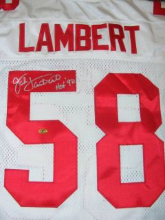 Jack Lambert Autographed Pro Bowl Jersey Steelers COA